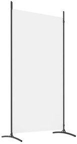 vidaXL Διαχωριστικό Δωματίου με 2 Πάνελ Λευκό 175 x 180 εκ. από Ύφασμα