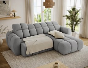Γωνιακός καναπές Comfora-Γκρι Ανοιχτό-Δεξιά