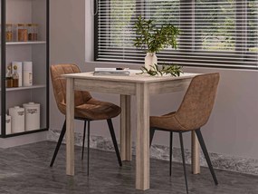 HAZEL Τραπέζι Κουζίνας Ξύλινο Truffel 80x80x77εκ.