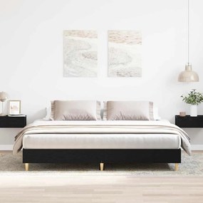 vidaXL Κρεβάτι Μαύρη Δρυς 180x200 εκ. Σύνθετο Ξύλο