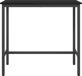vidaXL τραπέζι Μαύρη Οξυά 100 x 50 x 90,5 εκ