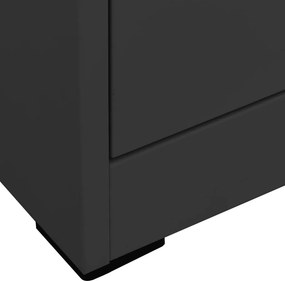 vidaXL Αρχειοθήκη Ανθρακί 46 x 62 x 72,5 εκ. από Ατσάλι