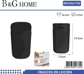 Θήκες κρεμοσάπουνου Dispenser πλαστικές - Σετ 5pcs - Black - 21769