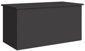 vidaXL Κουτί αποθήκευσης εξωτερικών χώρων Μαύρο 100 x 50,5 x 50 εκ.