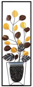 Διακοσμητικό Τοίχου Alder 930DYU1280 32x4x90cm Multi Wallity Μέταλλο