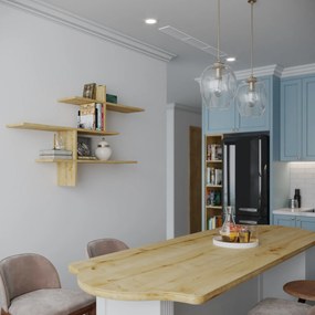 Ράφι Τοίχου Δρυς LEO 123x22x80,5