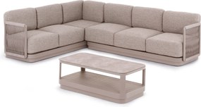 ΣΕΤ ΣΑΛΟΝΙ ΓΩΝΙΑ 3ΤΜΧ ELYSIA HM6187.02 ΣΑΜΠΑΝΙ ΑΛΟΥΜΙΝΙΟ-ΣΧΟΙΝΙ-P.E.ΥΦΑΣΜΑ