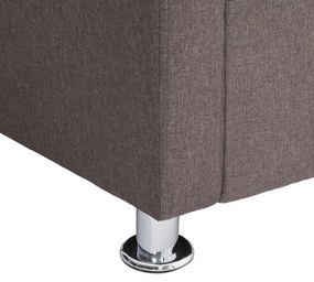 vidaXL Πολυθρόνα Cube Χρώμα Taupe Υφασμάτινη