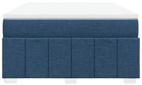 ΚΡΕΒΑΤΙ BOXSPRING ΜΕ ΣΤΡΩΜΑ ΜΠΛΕ 160X200 ΕΚ. ΥΦΑΣΜΑΤΙΝΟ 3285490