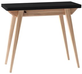 Τραπέζι Επεκτεινόμενο Envelope ENVELOPEEXTBLACK 90x45x76/90x90x74,8cm Black Mdf, Wood