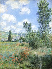 Αναπαραγωγή View of Vetheuil (1880), Claude Monet