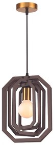 Φωτιστικό Κρεμαστο Aca ZM391P24WDL TRITON Καφέ (Brown)