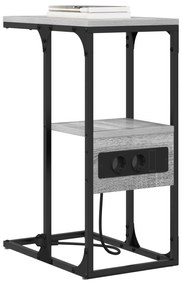vidaXL Κομοδίνο Γκρι sonoma 41.5 x 26 x 60.5 εκ Επεξεργασμένο ξύλο