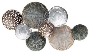 Διακοσμητικό τοίχου Lorenzo Inart μέταλλο πολύχρωμο 103.5x5.1x59.1εκ 103.5x5.1x59.1 εκ.