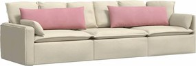 vidaXL Μαξιλάρι Καναπέ 2 τμχ. Βελούδο Ροζ 120 x 40 cm
