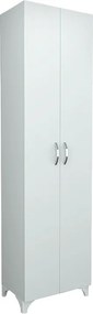 Ντουλάπα - Παπουτσοθήκη Lilly Megapap χρώμα λευκό 49x32x178εκ.