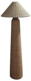 Floor lamp Mesulus Inart E27 natural rattan D56.5x150cm