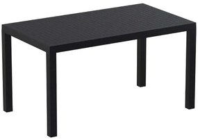 Τραπέζι ARES Μαύρο PP 140x80x75cm