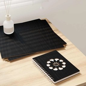 vidaXL Διακοσμητικά Πάνελ 12 pcs Μαύρη Οξυά 30 x 30 x 0.27 εκ.