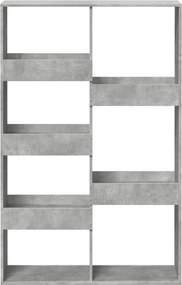 vidaXL Βιβλιοθήκη Γκρι Σκυροδέματος 100x33x155,5 εκ. Επεξεργ. Ξύλο