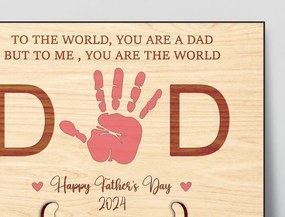 Intra απο ξύλο plywood Χρώμα wenge 3mm-4mm πάχος - Πινακίδα χειρός για την Ημέρα του Πατέρα Δίασταση 30x20 cm INTRAFABR-4618144