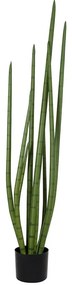 Τεχνητό Φυτό Σε Γλάστρα Sansevieria Cylindrica 20210 120cm Green Globostar Polyethylene