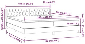 ΚΡΕΒΑΤΙ BOXSPRING ΜΕ ΣΤΡΩΜΑ ΣΚΟΥΡΟ ΜΠΛΕ 180X210 ΕΚ. ΒΕΛΟΥΔΙΝΟ 3318379