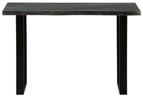 vidaXL Τραπέζι Κονσόλα Γκρι 110 x 35 x 75 εκ. από Μασίφ Ξύλο Mindi
