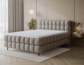 Επενδυμένο κρεβάτι Sober-160 x 200-Μόκα