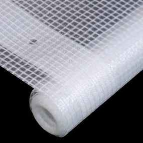 Μουσαμάδες με Ύφανση Leno 2 τεμ. Λευκοί 2 x 20 μ. 260 γρ./μ² - Λευκό