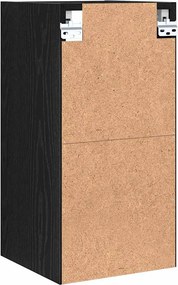 vidaXL Κρεμαστό ντουλάπι με ράφι Μαύρη δρυς 30 x 29,5 x 60 εκ.