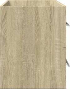 vidaXL Ντουλάπι Νιπτήρα Όψη Παλαιού Ξύλου 80x38,5x48 εκ. Επεξ. Ξύλο