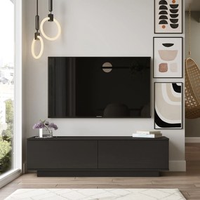 Έπιπλο Τηλεόρασης ArteLibre BRENT Μαύρο Μοριοσανίδα 140x35.5x38.2cm-15350046