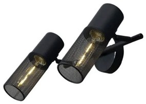 Φωτιστικό Τοίχου - Απλίκα OD602S33BK 2ΧΕ27 33Χ16Χ20 Black Aca Decor Metal