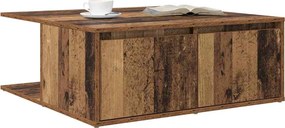 vidaXL Τραπεζάκι σαλονιού Παλιό ξύλο 80 x 80 x 31 cm