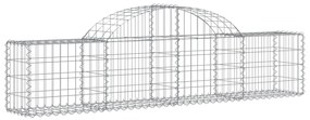 vidaXL Συρματοκιβώτια Τοξωτά 7 τεμ. 200x30x40/60 εκ. Γαλβαν. Ατσάλι