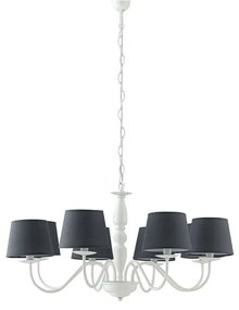 Φωτιστικό Οροφής I-Favola/8 White-Grey Luce Ambiente Design Metal, Fabric