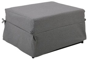 WOODWELL Ε9597,30LOGAN Σκαμπό - Κρεβάτι Σαλονιού - Καθιστικού, Στρώμα 7cm, Ύφασμα Γκρι 72x65x42cm Bed:72x180x42cm Ε9597,30