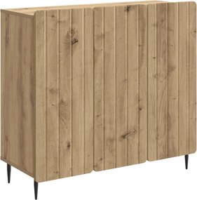 vidaXL Πλαϊνό γραφείο Artisan Δρυς 89 x 34,5 x 82 εκ.
