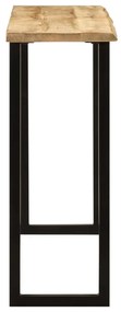 vidaXL Τραπέζι Κονσόλα με Live Edge 105x33x76 εκ. Μασίφ Ξύλο Μάνγκο