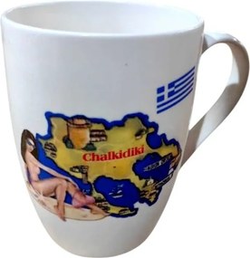 Σετ κεραμική κούπα Souvenir - 12pcs - Chalkidiki - 221202