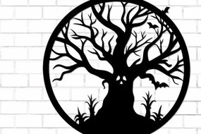 Intra απο ξύλο plywood 3mm-4mm πάχος - Halloween Laser Cut Decor Wall  Δίασταση 15x15 cm INTRAFABR-124874048