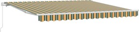 vidaXL Αναδιπλούμενη τέντα Πράσινο 400 x 350 εκ
