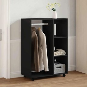 vidaXL Ντουλάπα Μαύρη 80 x 40 x 110 εκ. από Επεξ. Ξύλο