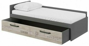 Κρεβάτι Fresno Y123, 90x200, Πλαστικοποιημένη μοριοσανίδα,  Τάβλες για Κρεβάτι, 95x206x67cm,  Στρώμα