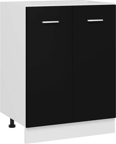 vidaXL Ντουλάπι "Lyon" Μαύρο 60x46x81,5 εκ. από Τεχνητό Ξύλο