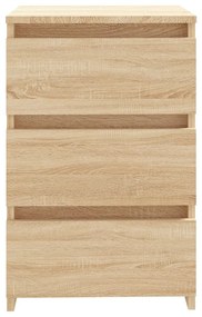 vidaXL Κομοδίνα 2 τεμ. Sonoma Δρυς 40 x 35 x 62,5 εκ. από Επεξ. Ξύλο