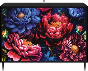 vidaXL Πλαϊνό γραφείο KIEL Μαύρη Δρυς 102 x 33 x 76 εκ.