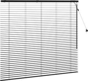 vidaXL Βενετσιάνικη Σκίαση Μαύρο 155 x 130 εκ 35 mm