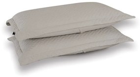 Μαξιλαροθήκες Venetian (Σετ 2τμχ) Light Grey Aslanis Home 52X72 Microfiber